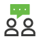 icono de usuarios de chat en línea