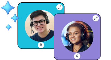 Estudiantes con auriculares